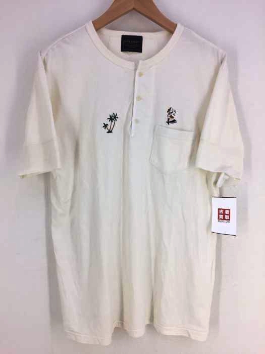 BY GLADHAND(バイグラッドハンド) アロハ刺繍ヘンリーネックtシャツ メンズ JPN：L
