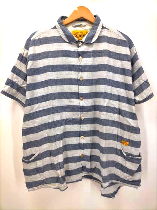 NATAL DESIGN(ネイタルデザイン) BORDER WIDER SHIRTS メンズ  L
