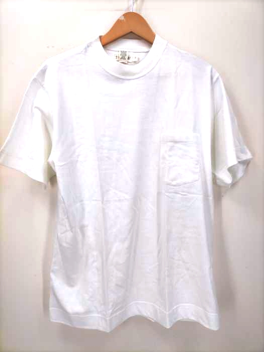 J.CREW(ジェイクルー) 90S 巨人タグ トルコ製 リブ2トーン ポケットTシャツ メンズ JPN：M
