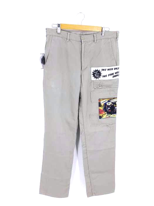COMME des GARCONS HOMME PLUS(コムデギャルソンオムプリュス) パッチワーク パンツ メンズ  LL