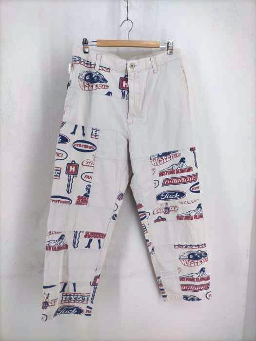 HYSTERIC GLAMOUR(ヒステリックグラマー) 22SS HYSTERIC FANTASTIC柄スクラッチ テーパードパンツ メンズ JPN：L