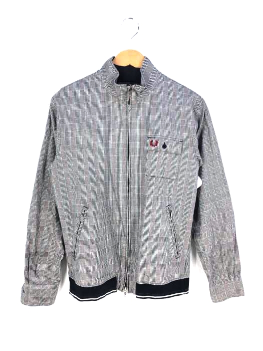 FRED PERRY(フレッドペリー) チェック柄スタンドカラーブルゾン メンズ  M