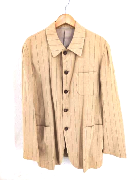 TETE HOMME(テットオム) 80~90S TETE HOMME BY KATOH KAZUTAKA ストライプ柄テーラードジャケット メンズ JPN：M