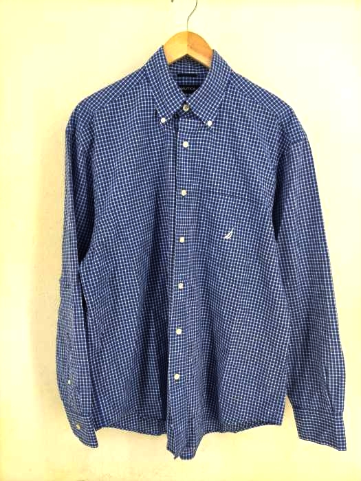 NAUTICA(ノーティカ) チェック柄 ボタンダウンシャツ メンズ JPN：M