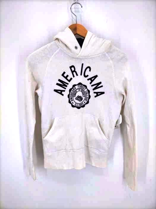 アメリカーナ Americana フロッキープリント プルオーバーパーカー レディース JPN：M