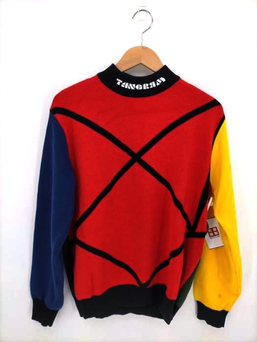 USED古着(ユーズドフルギ) {{TANGRAM}} マルチカラーニット メンズ JPN：M