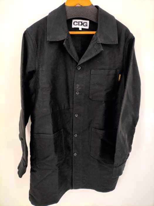 シーディージー コムデギャルソン CDG COMME des GARCONS AD2018 18AW フランス製 バックロゴプリントワークコート メンズ  M