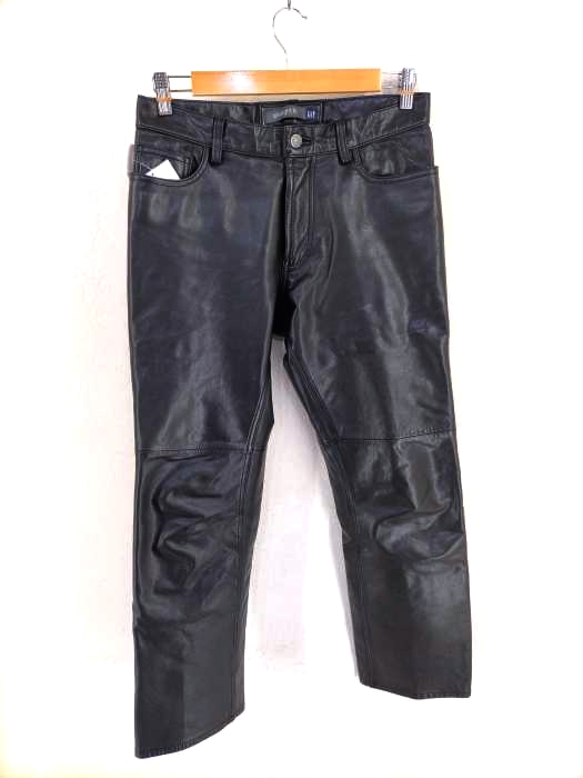 ギャップ Gap OLD GAP レザーパンツ 2枚ハギ メンズ  W30 L30