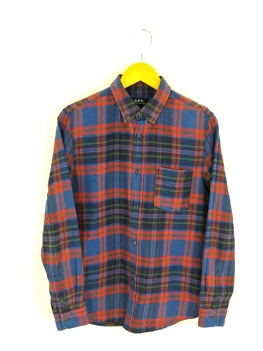 アーペーセー A.P.C. マドラスチェックBDシャツ メンズ import：S