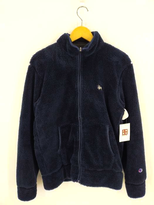 ステューシー Stussy ショーンフォントロゴ ボアジャケット メンズ import：L
