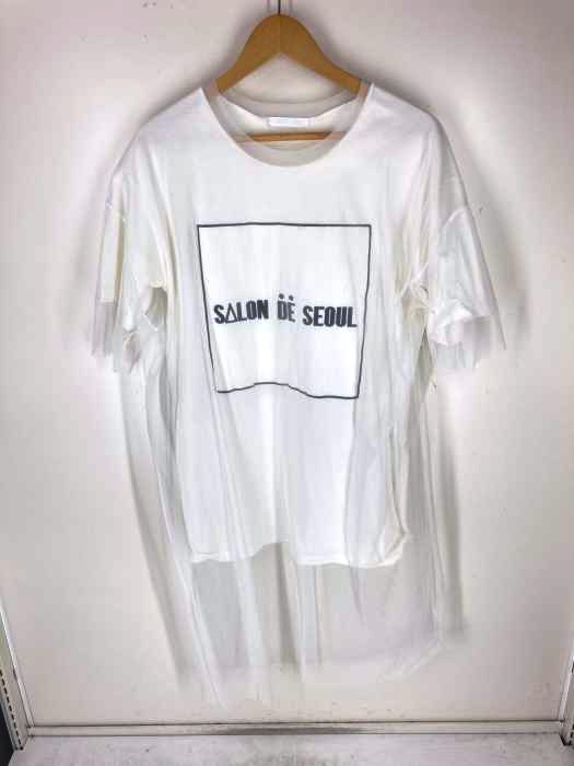 SALON DE SEOUL(サロンドソウル) チュールレイヤードオーバーサイズTシャツ レディース トップス Tシャツ・カットソー