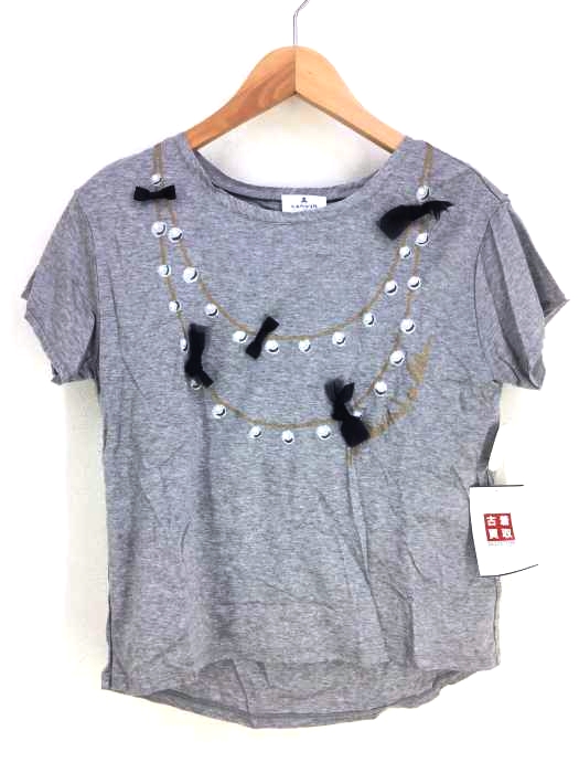 LANVIN en Bleu(ランバンオンブルー) ミニリボン半袖Tシャツ レディース  38