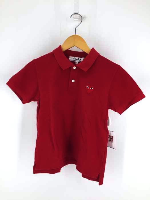 PLAY COMME des GARCONS(プレイコムデギャルソン) AD2002 ハートワッペン付き 鹿の子ポロシャツ レディース トップス ポロシャツ