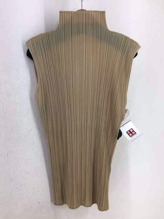 PLEATS PLEASE ISSEY MIYAKE(プリーツプリーズイッセイミヤケ) 00S ノースリーブハイネックトップス レディース JPN：4