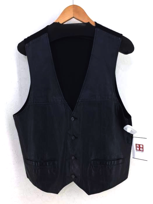 USED古着(ユーズドフルギ) レザー切替ベスト メンズ JPN：XL