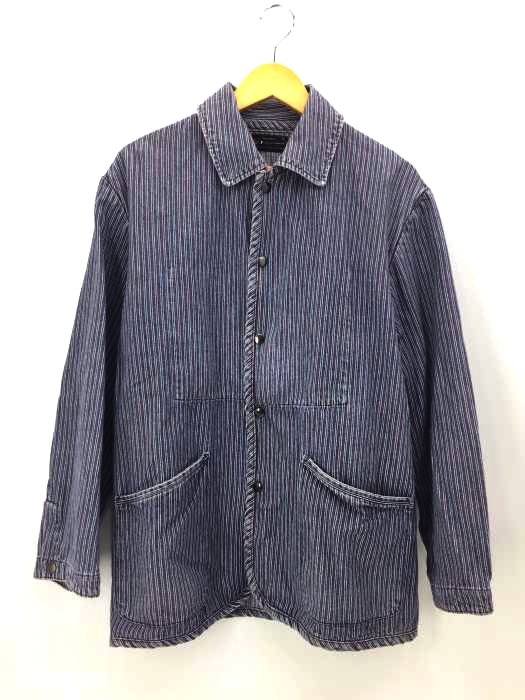 USED古着(ユーズドフルギ) bpr sportswear ストライプ柄ジャケット メンズ import:L