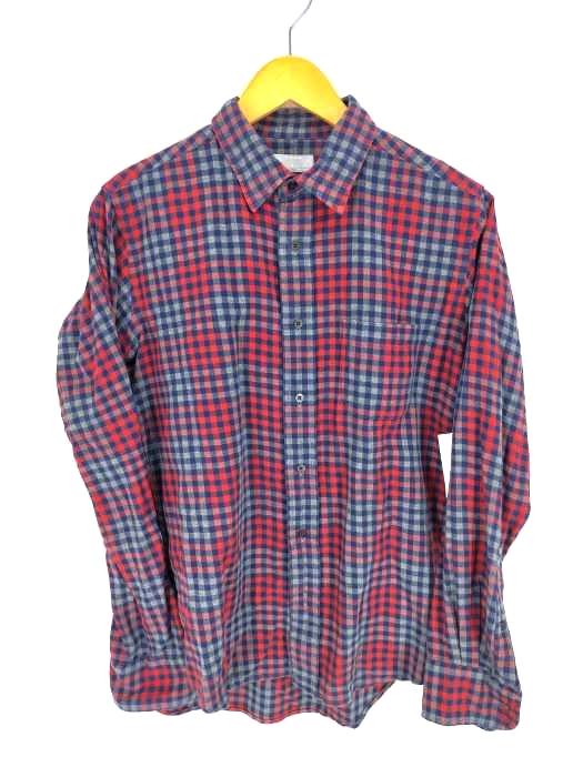 リデアル LIDEAL ボタンダウンチェック柄シャツ メンズ JPN：M