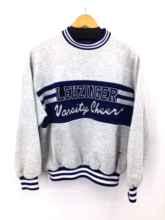 USED古着(ユーズドフルギ) VARSITY リブライン ニット刺繍 スウェット メンズ import：L