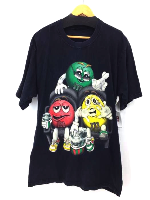 USED古着(ユーズドフルギ) M&M フロントプリントオーバーサイズTシャツ メンズ 表記無