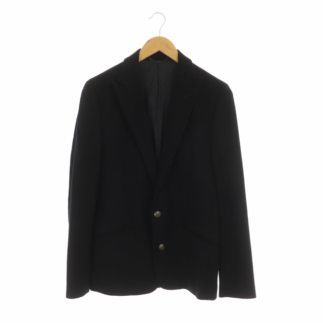 COMME CA DU MODE MEN(コムサデモードメン) テーラードジャケット 2B 総裏地 カシミヤ混 M 黒 ブラック /HK メンズ  M
