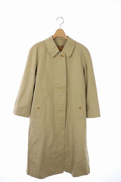 Burberrys(バーバリーズ) 90’S ステンカラーコート バルマカーン アウター ロング ライナー ヴィンテージ ノバチェック 7AB2 ベージュ /DF ■EC レディース 7AB2
