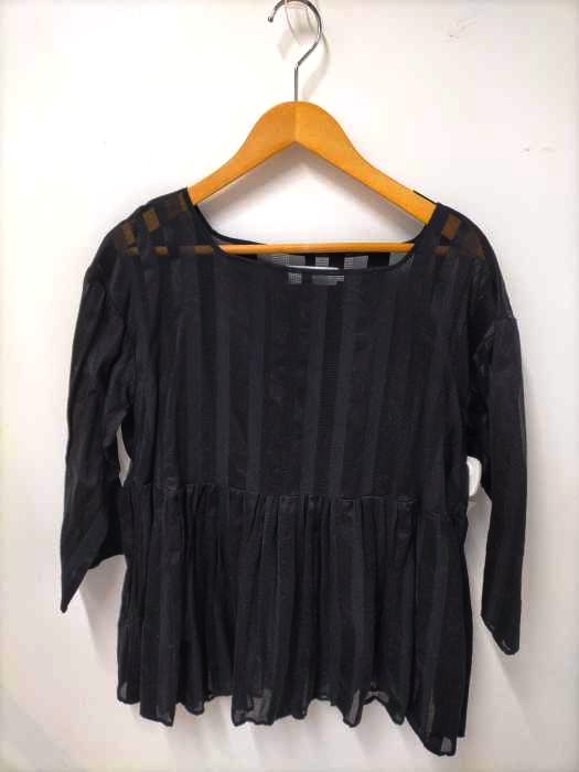 Graphpaper(グラフペーパー) STRIPE SQUARE-NECKED SHIRT レディース  00