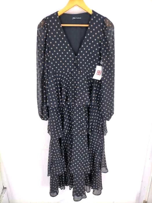 ZARA(ザラ) ドットフリルワンピース レディース  XS