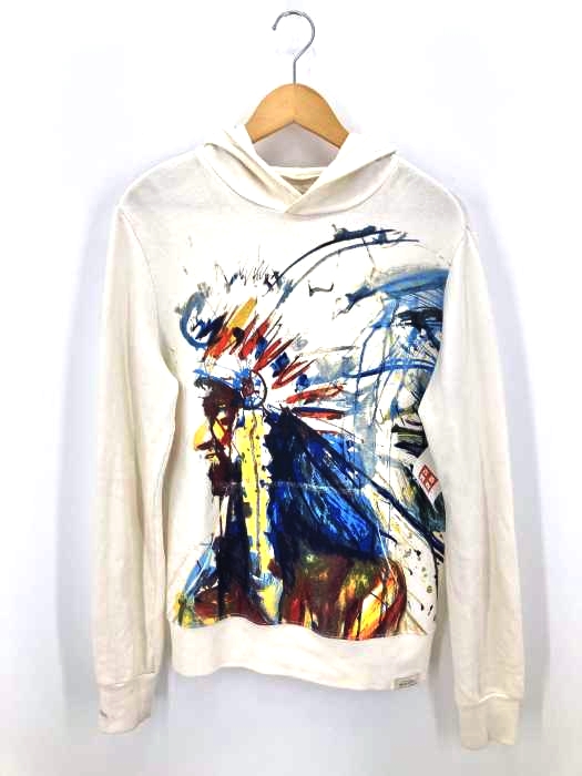 デニムアンドサプライラルフローレン DENIM&SUPPLY RALPH RAUREN ペイント プルオーバーパーカー メンズ  S