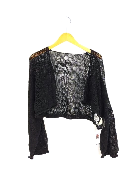 SLY(スライ) MESH YARN CROP カーディガン レディース FREE