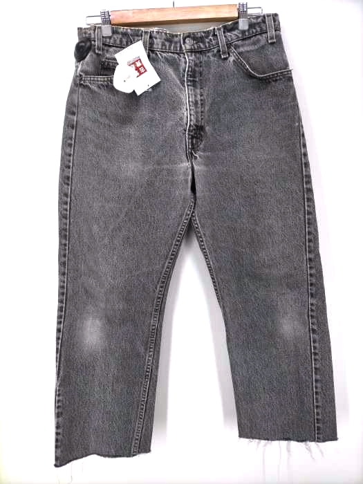 リーバイス Levis 93年製 USA製 505 ジッパーフライ ブラックデニム オレンジタブ REGULAR FIT STRAIGHT  メンズ  34×30