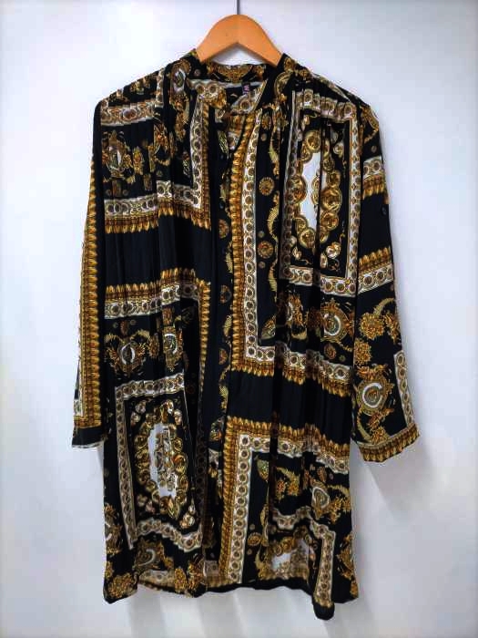 USED古着(ユーズドフルギ) 総柄ロングシャツ レディース 表記無