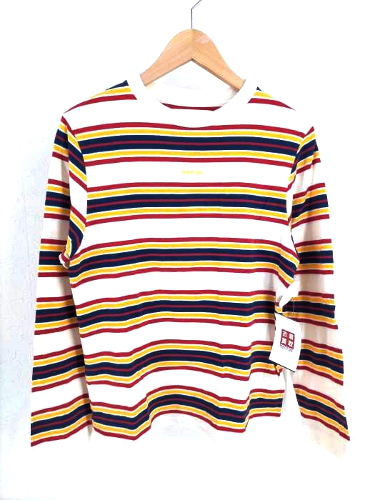 BEAMS BOY(ビームスボーイ) エンブロイダリー ボーダー ロングスリーブ Tシャツ レディース  2