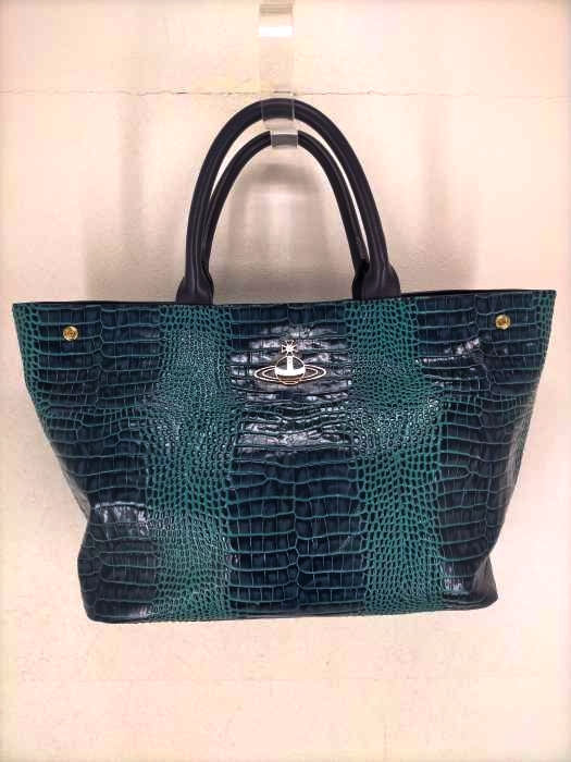 Vivienne Westwood(ヴィヴィアンウエストウッド) ヤスミン 型押し オーブ トートバッグ レディース  無