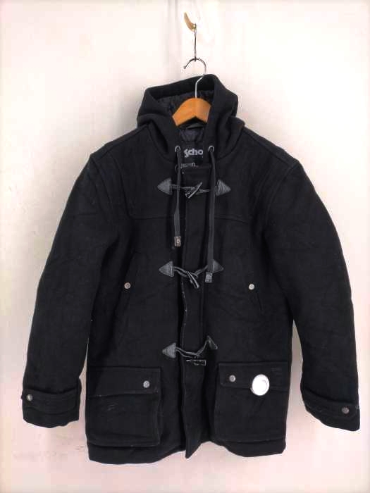 ショット ニューヨーク Schott NYC SCHOTT BROS 裏地キルティング刺繍 レザートグルボタン 比翼ダッフルコート メンズ JPN：M