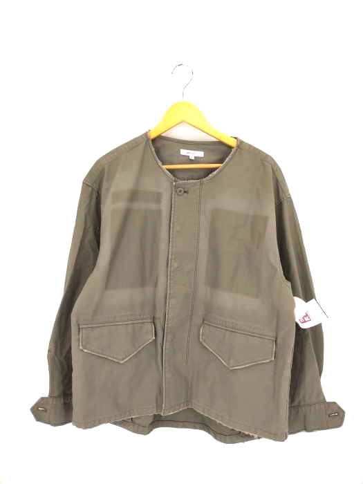 マウジー moussy COLLARLESS MILITARY JACKET レディース FREE