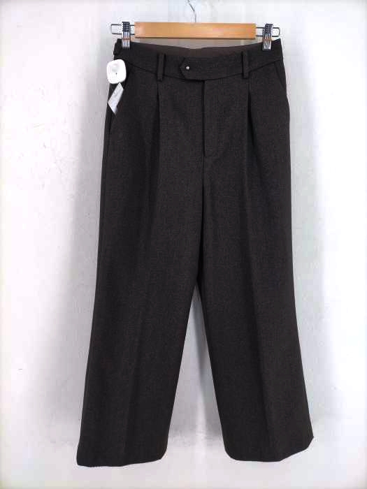 ユナイテッドアローズグリーンレーベルリラクシング UNITED ARROWS green label relaxing プレップ ツイード ワイドパンツ レディース JPN：38