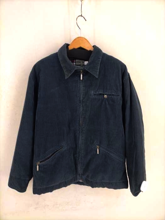 ユーズドフルギ USED古着 PLUSMINUS CREATED by chiemsee 裏地チェック柄 コーデュロイブルゾン メンズ JPN：M
