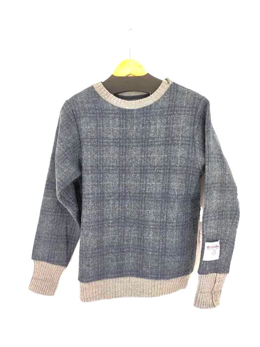 ビューティーアンドユースユナイテッドアローズ BEAUTY & YOUTH UNITED ARROWS HARRIS TWEED チェック柄ツイードニット メンズ JPN：M