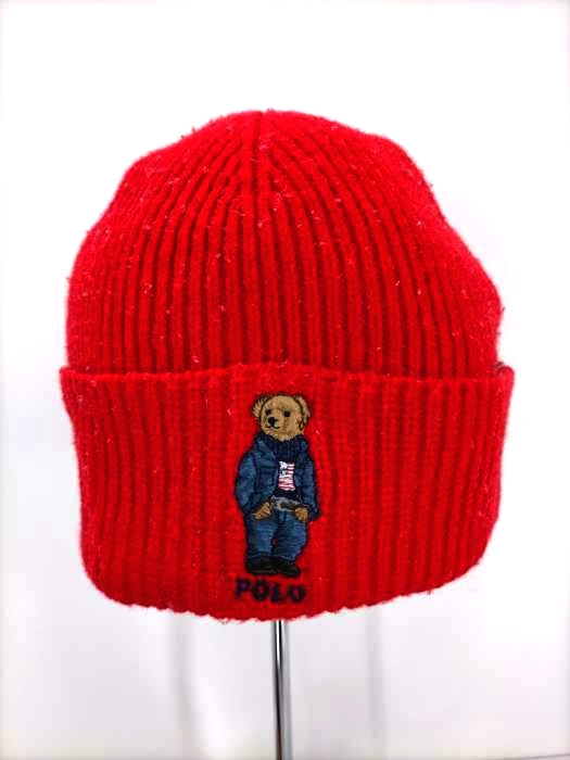 ポロラルフローレン POLO RALPH LAUREN ベアー刺しゅう ニット帽 メンズ ONE SIZE