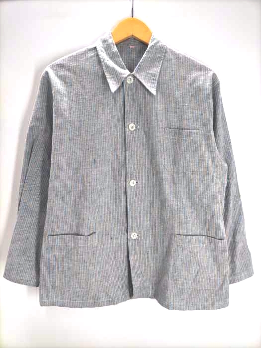 ユーズドフルギ USED古着 French Army Stripe Sieeping Shirts フランス軍 ストライプ スリーピング シャツ メンズ  120