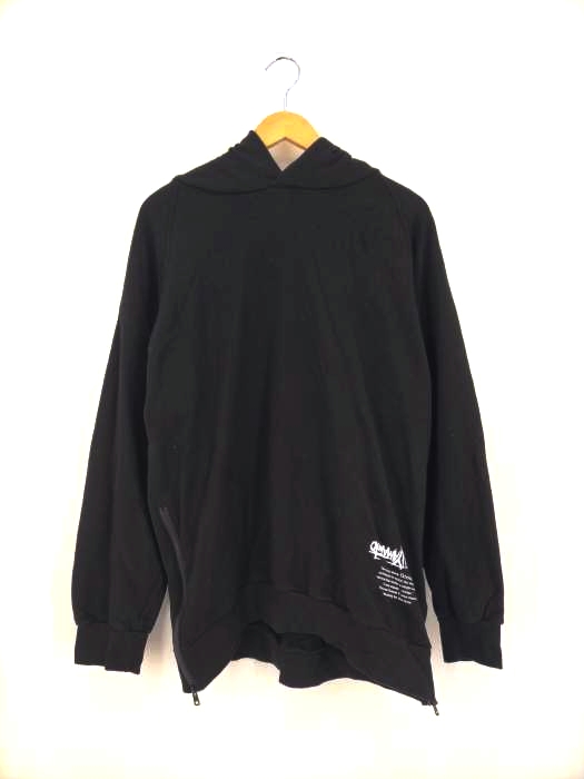 グラウンド ワイ Ground Y Upside Down LOGO Side Zipper Hoodie メンズ JPN：3