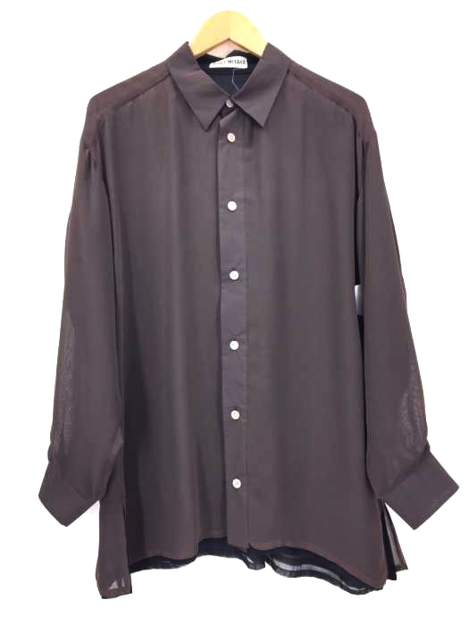 ISSEY MIYAKE(イッセイミヤケ) シフォンシャツブラウス レディース JPN：M