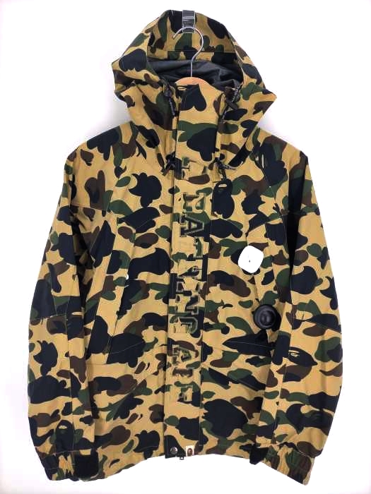 アベイシングエイプ A BATHING APE GORE-TEX SNOW BOARD JACKET メンズ S