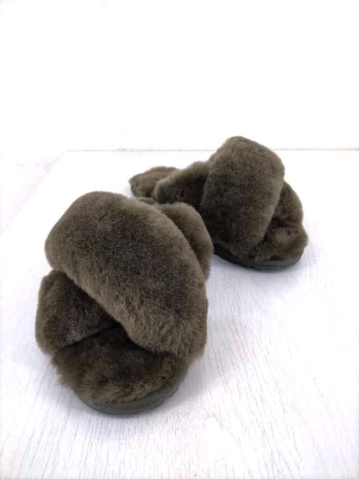 EMU Australia(エミュオーストラリア) MAYBERRY ファーサンダル レディース  25cm