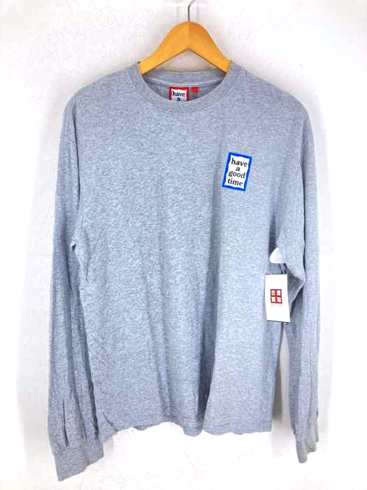 HAVE A GOOD TIME(ハブアグッドタイム) ワンポイントロゴカットソー L/S TEE メンズ JPN:L