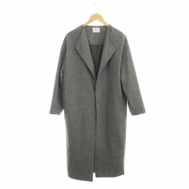 BONUM(ボナム) 20AW ライトウールターンラペルコート アウター ロング F グレー /DF レディース レディース  F