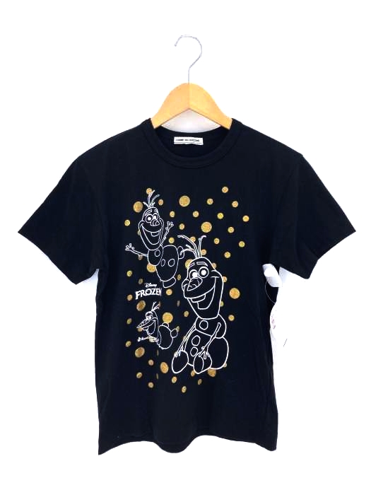 COMME des GARCONS(コムデギャルソン) original AD2014 × キャラクター クリスマス企画 Tシャツ カットソー 半袖 プリント クルーネック S 黒 ブラック /AA レディース  S