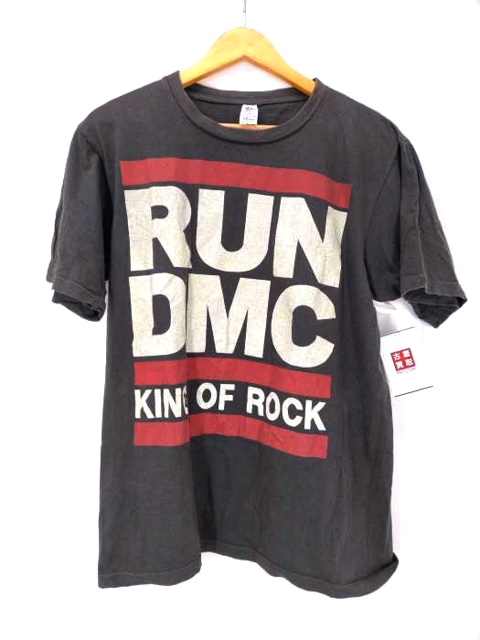 RUN-DMC(ランディーエムシー) KING OF ROCK プリント Tシャツ メンズ import：XL