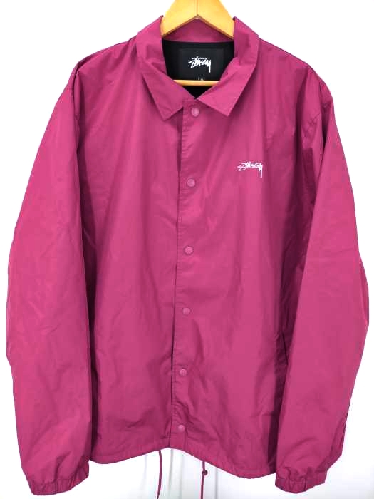 Stussy(ステューシー) CRUIZE COACH JACKET ベリー コーチジャケット メンズ import：XL