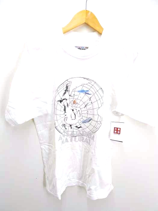 USED古着(ユーズドフルギ) ANTIQUE MARK OLD WOLF ANTARTIDA NATURAL Tシャツ メンズ  M